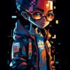 Pixel Art Rapper | Metal Poster