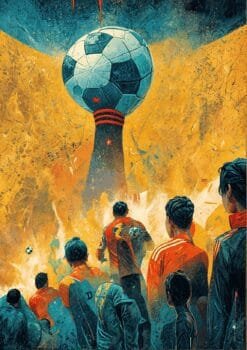 Qatar World Cup Metal Poster