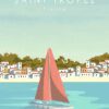 Saint Tropez France Metal Poster