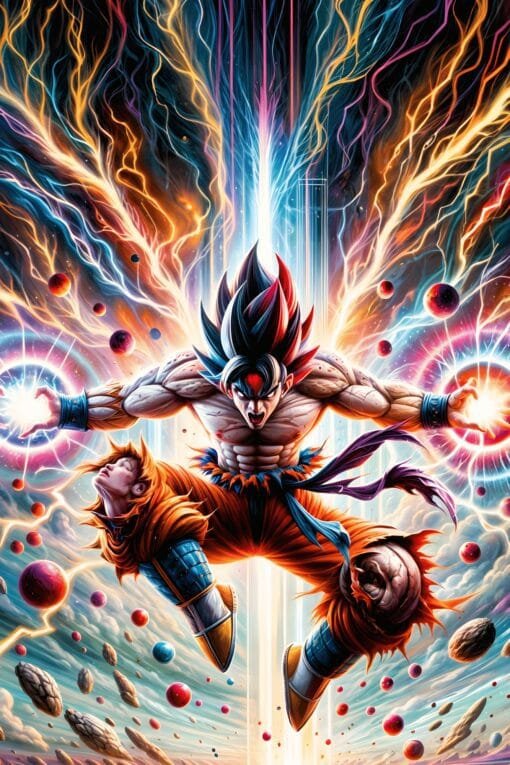 Saiyan Legend Goku Mighty | Metal Poster