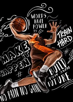 Sportive Young Man | Metal Poster