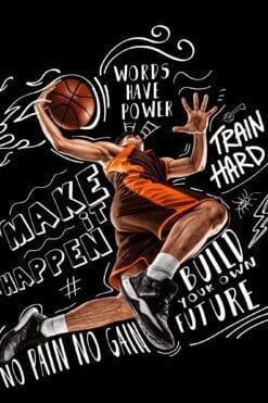 Sportive Young Man | Metal Poster