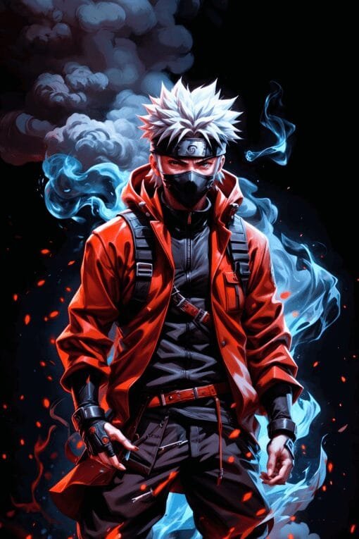 White Hair Naruto | Metal Poster