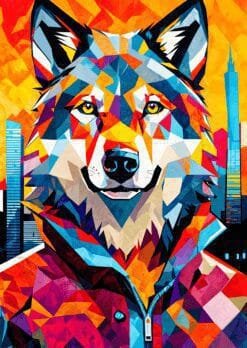 Wolf Portrait Metal Poster