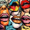 Woman Lips Metal Poster