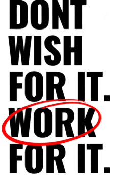 Work For It | Metal Poster