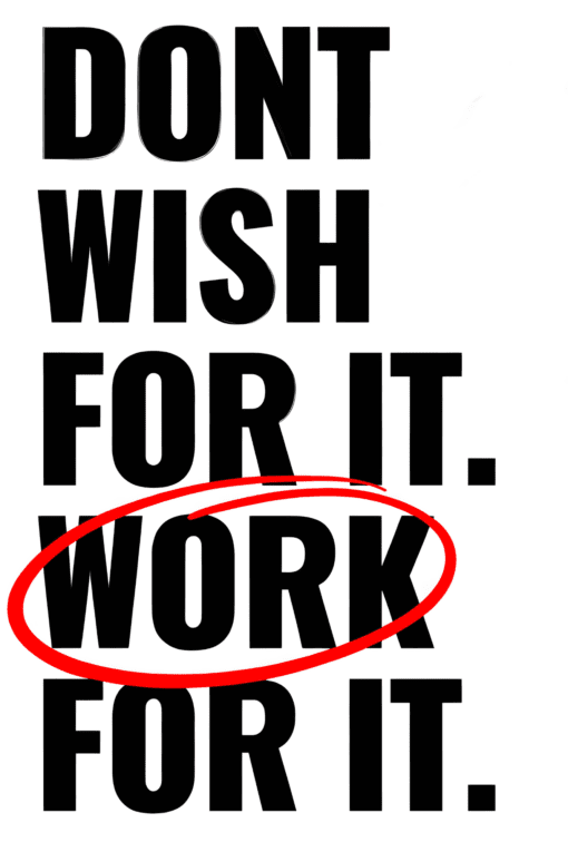 Work For It | Metal Poster