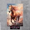 A Horse Metal Poster