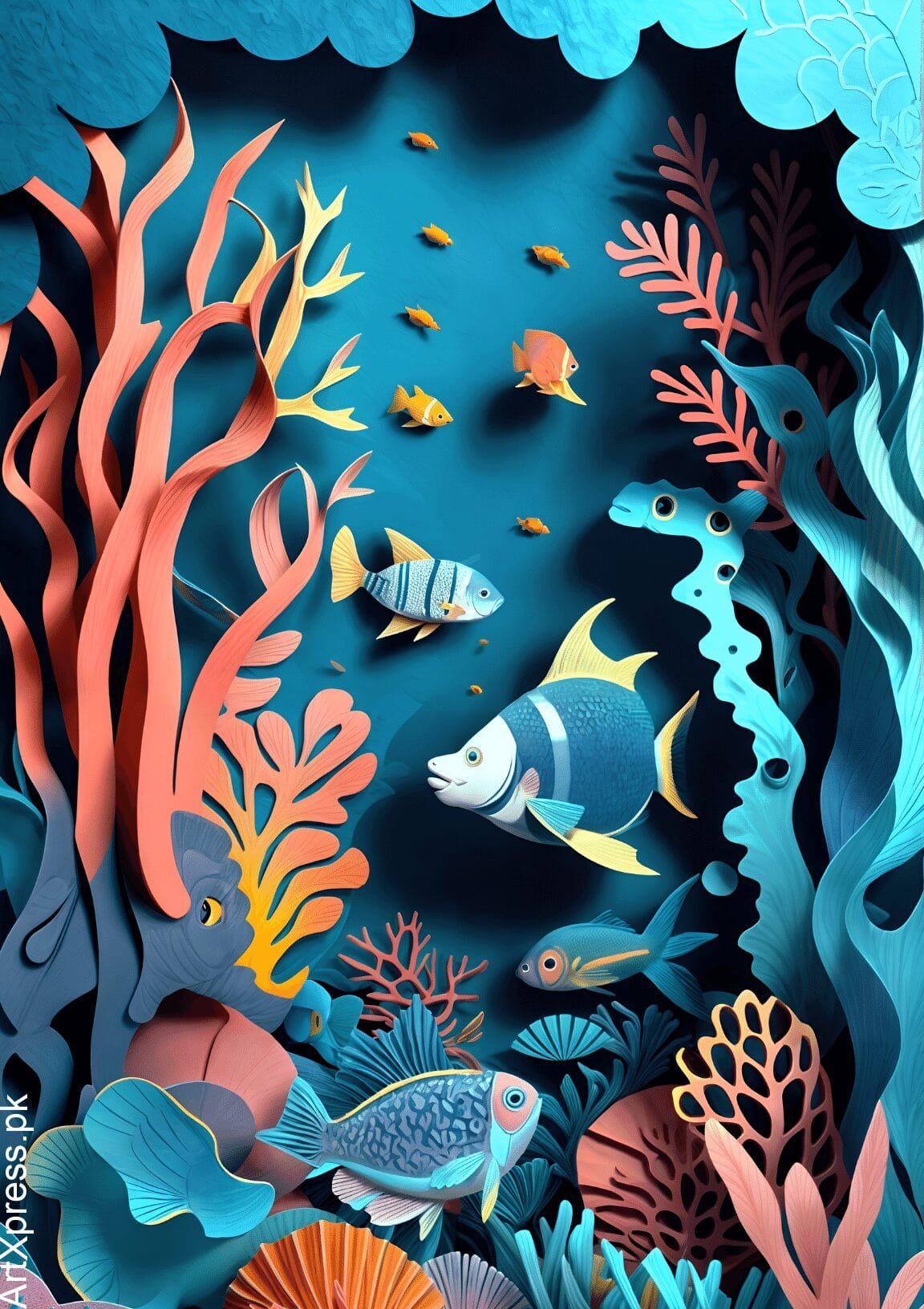 Fish Aquarium Metal Poster