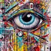 Hypnotizing Eye Metal Poster