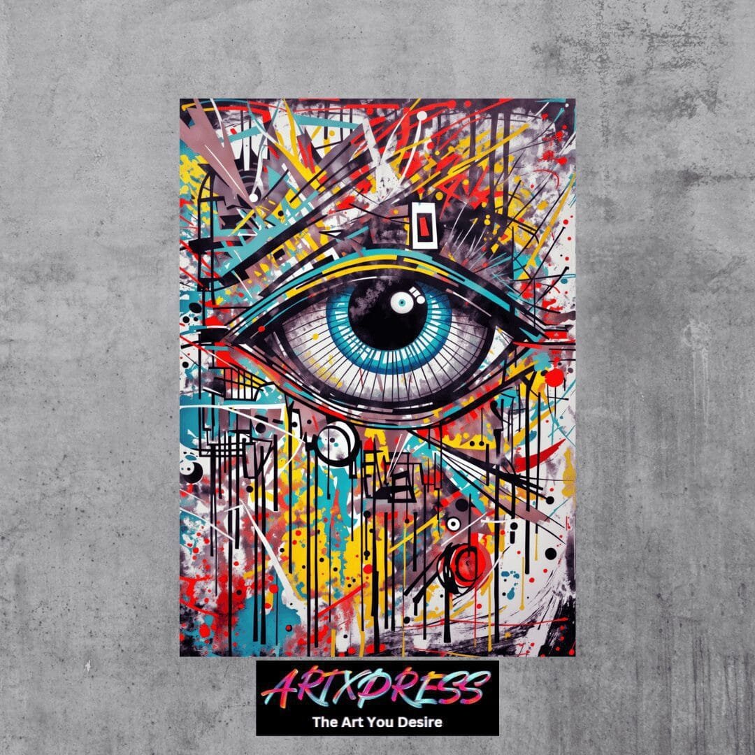 Hypnotizing Eye Metal Poster