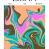 Libra Star Sign Abstract Metal Poster