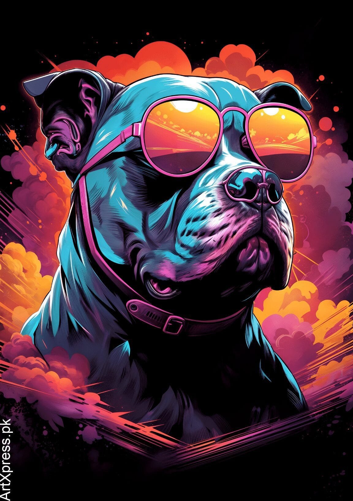 Mighty Pitbull Metal Poster