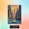 NewYork City Retro Style Metal Poster