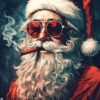 Santa Claus Metal Poster