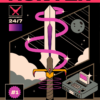 Space Hunter Metal Poster