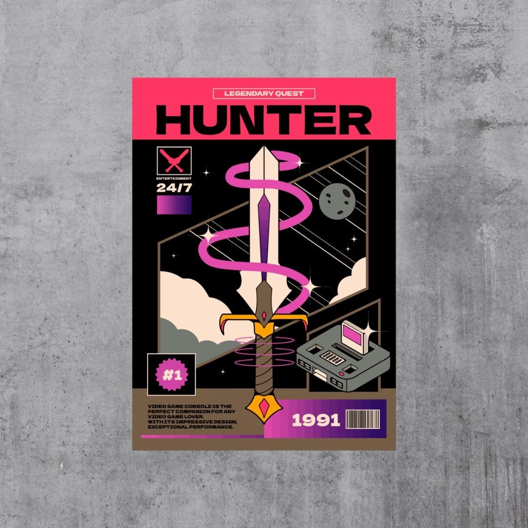 Space Hunter Metal Poster