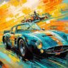 Vintage Race Car | Metal Poster