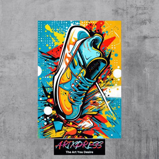 Sport Shoe Metal Poster