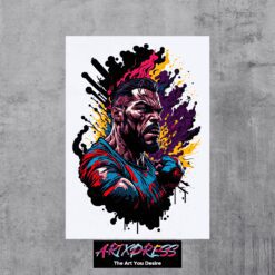 Basketball Player Metal Poster