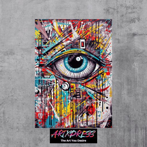 Hypnotizing Eye Metal Poster