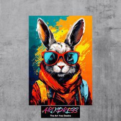 Rabbit Metal Poster