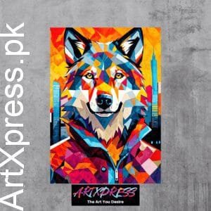 Wolf Portrait Metal Poster