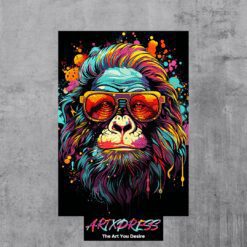 Stylish Ape Metal Poster