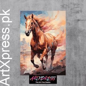 A Horse Metal Poster