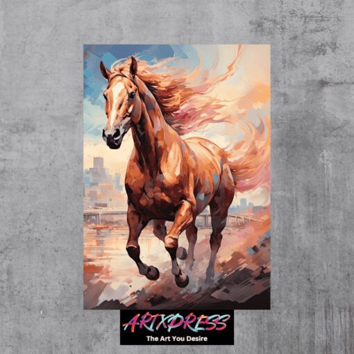 A Horse Metal Poster