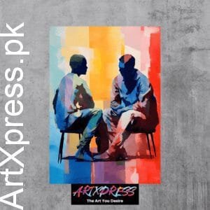 A Group Therapy Session Metal Poster