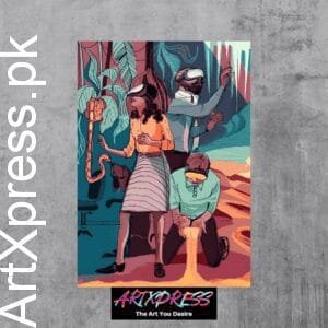 Family In VR Metal Poster