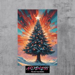 Christmas Tree Metal Poster