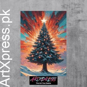 Christmas Tree Metal Poster