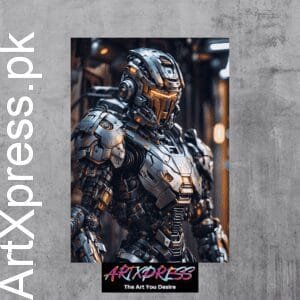 Exoskeleton Armour Metal Poster