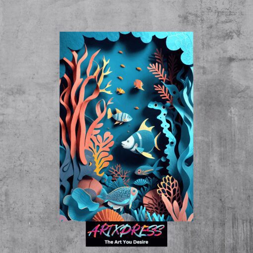 Fish Aquarium Metal Poster