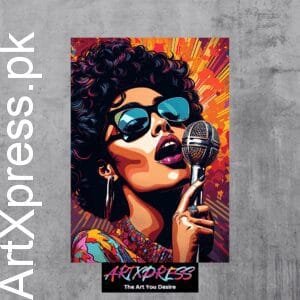 Jazz Singer Metal Poster