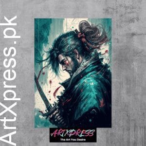 Samurai Warrior Metal Poster