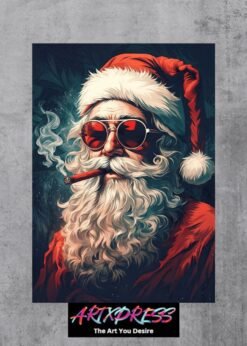 Santa Claus Metal Poster