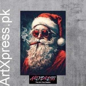 Santa Claus Metal Poster