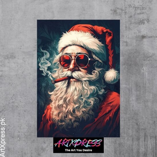 Santa Claus Metal Poster