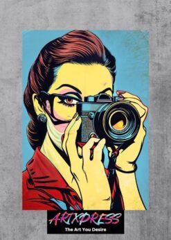 Photographer Portrait Metal Poster
