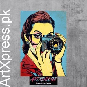 Photographer Portrait Metal Poster