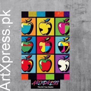 Apple's Pop Art Metal Poster