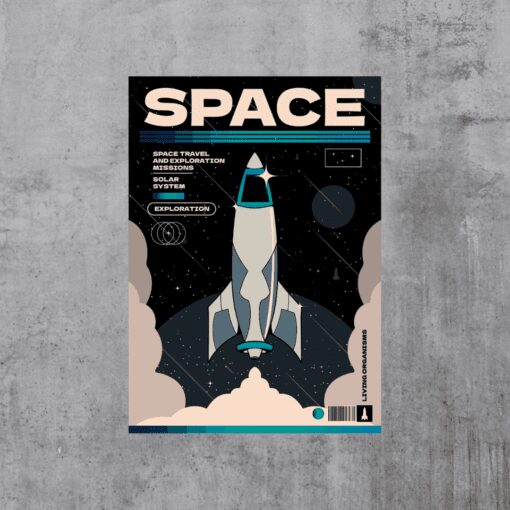 Spacecraft Metal Poster