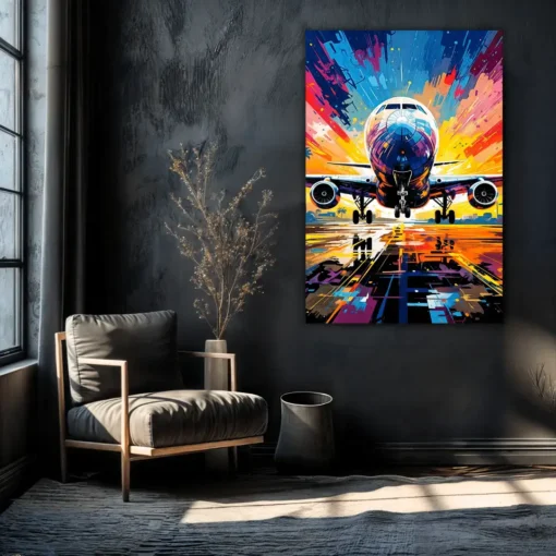 The Blurred Line Between Reality And Abstract | Metal Poster