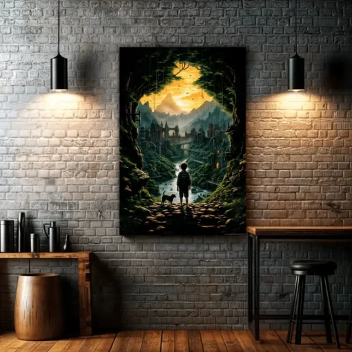 Enchanted Gaze Forest Wilderness | Metal Poster