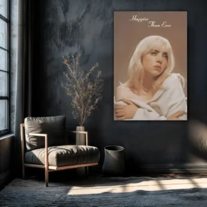 Happier Than Ever - Billie Eilish | Metal Poster