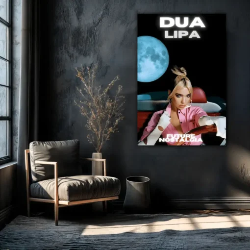 Future Nostalgia - The Dua Lipa | Metal Poster