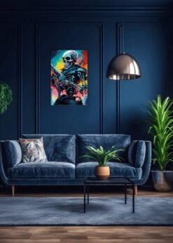 Digital Skeleton Art | Metal Poster
